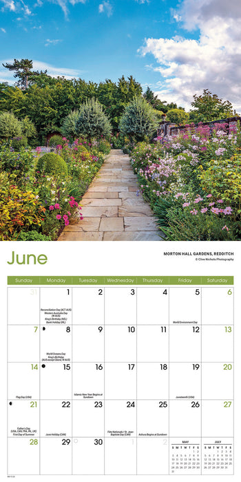 Gardens 2026 Mini Wall Calendar