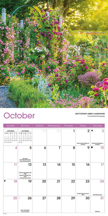 Gardens 2026 Mini Wall Calendar