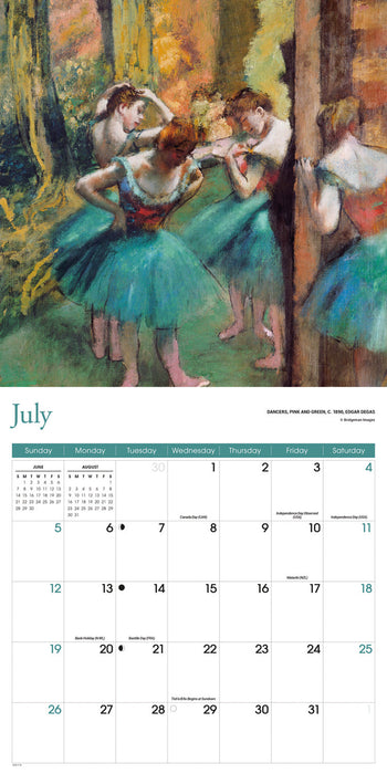 Impressionist 2026 Square Wall Calendar