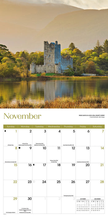 Ireland 2026 Square Wall Calendar