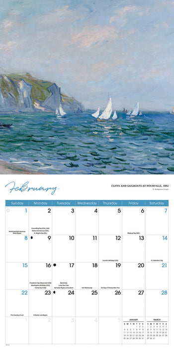Monet 2026 Square Wall Calendar