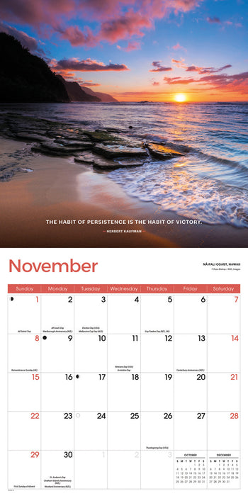 Motivation 2026 Square Wall Calendar