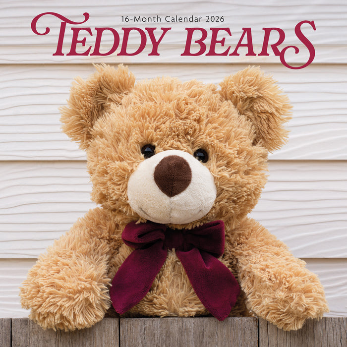 Teddy Bears 2026 Square Wall Calendar