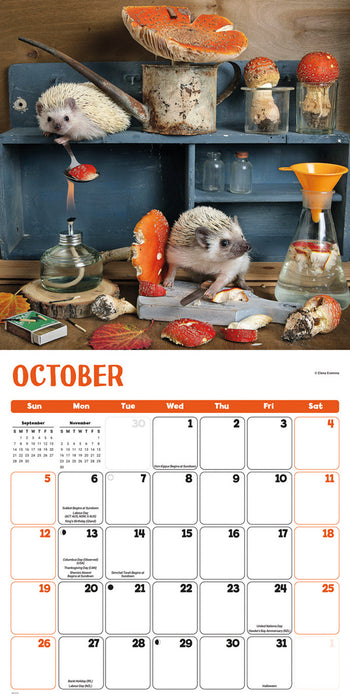 2025 Hedgehogs! Wall Calendar