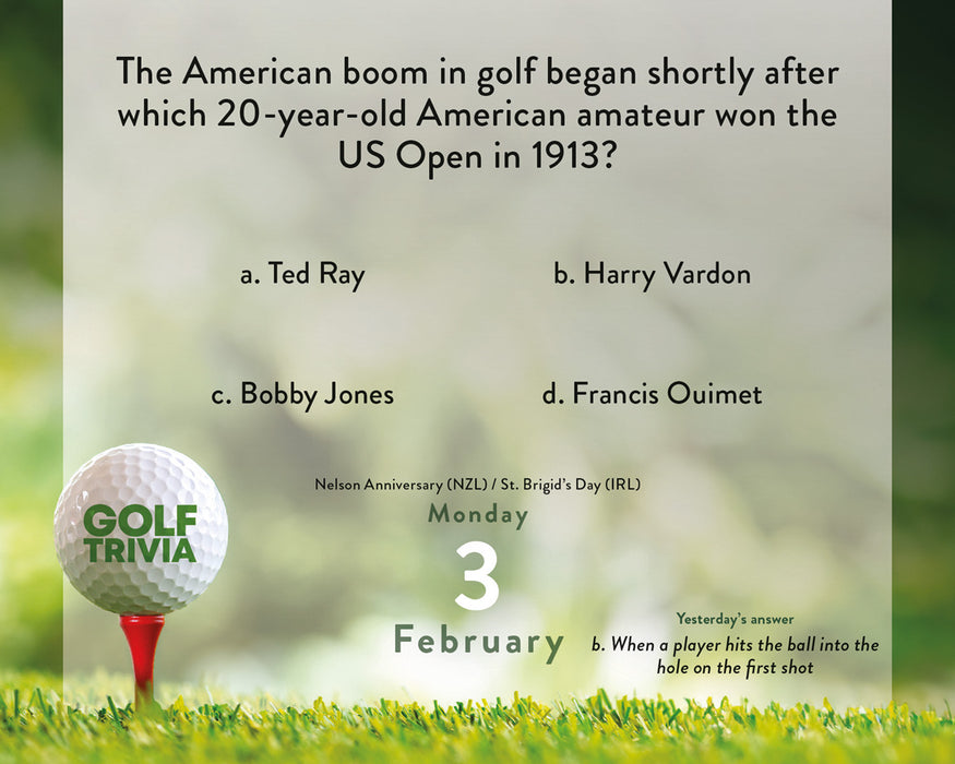 2025 Golf Trivia Page-A-Day Calendar