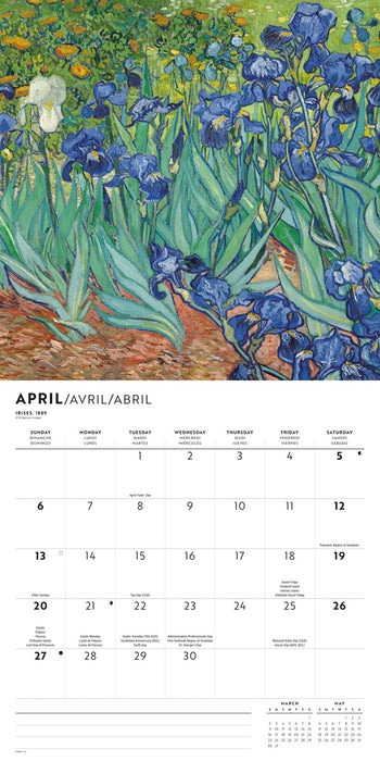 2025 Van Gogh Wall Calendar