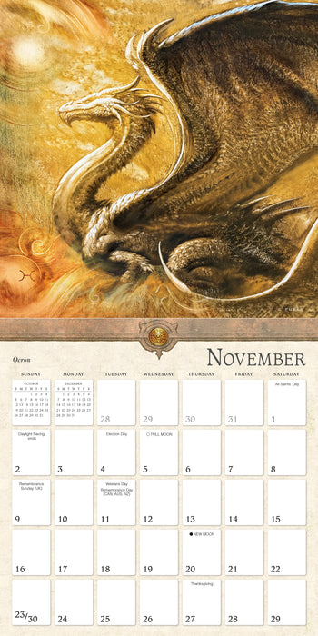 2025 Dragons by Ciruelo Wall Calendar (Online Exclusive)