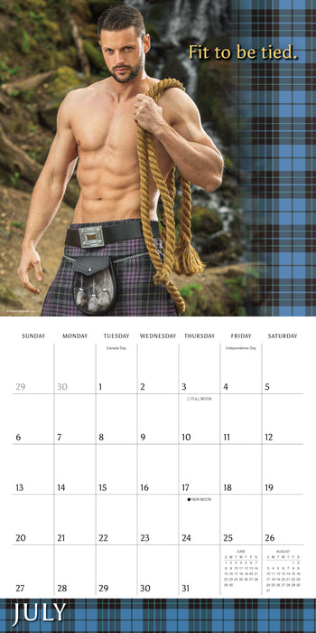 2025 Kilty Pleasures Wall Calendar