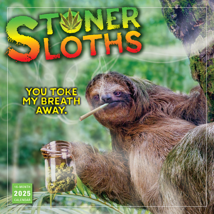 2025 Stoner Sloths Wall Calendar