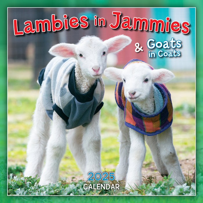 2025 Lambies in Jammies & Goats in Coats Mini Wall Calendar