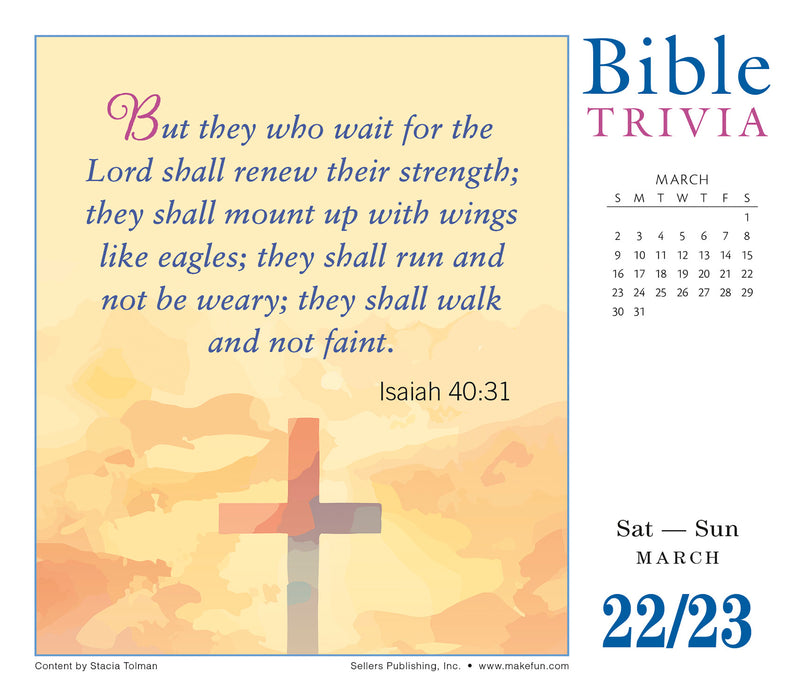 2025 Bible Trivia Page-A-Day Calendar