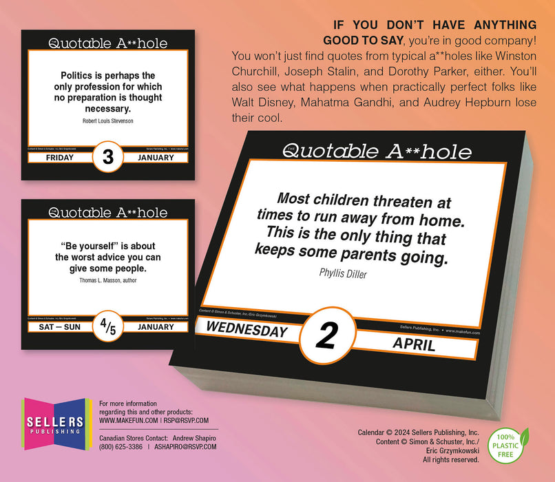 2025 Quotable A**hole Page-A-Day Calendar