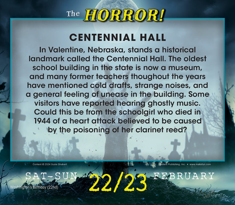 2025 The Horror! Terrifying Trivia for Fright Fanatics Page-A-Day Calendar