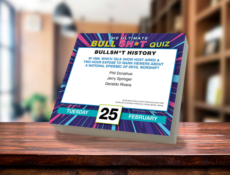 2025 Ultimate Bullsh*t Quiz Page-A-Day Calendar