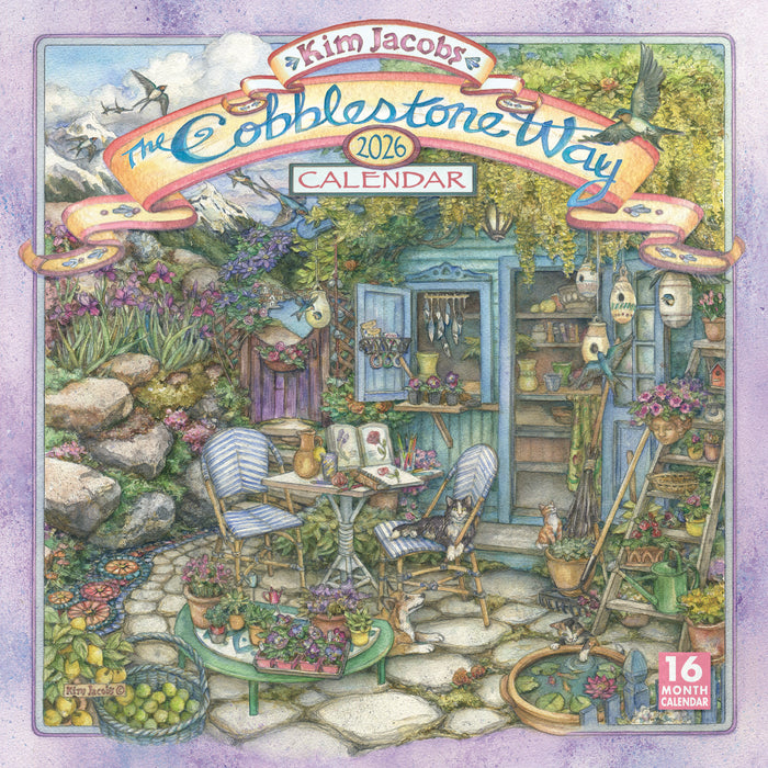 The Cobblestone Way — Kim Jacobs 2026 Square Wall Calendar