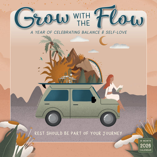 Grow with the Flow 2026 Square Wall Calendar