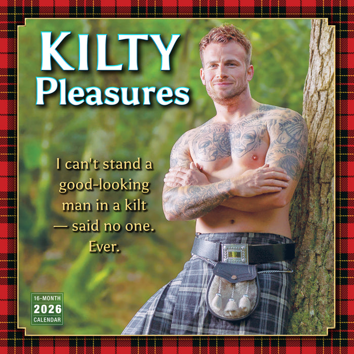 Kilty Pleasures 2026 Square Wall Calendar