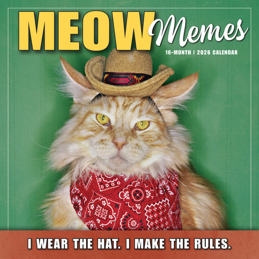 Meow Memes 2026 Square Wall Calendar