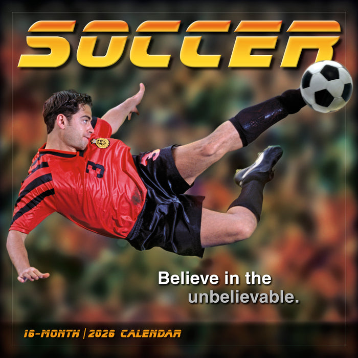 Soccer 2026 Square Wall Calendar