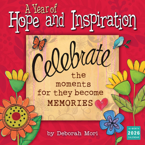 A Year of Hope and Inspiration D Mori 2026 Square Wall Calendar