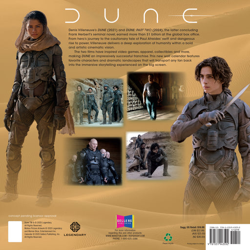 DUNE 2026 Square Wall Calendar
