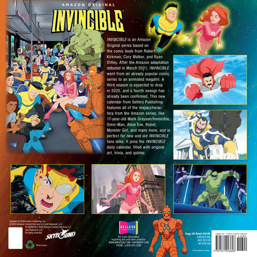Invincible 2026 Square Wall Calendar