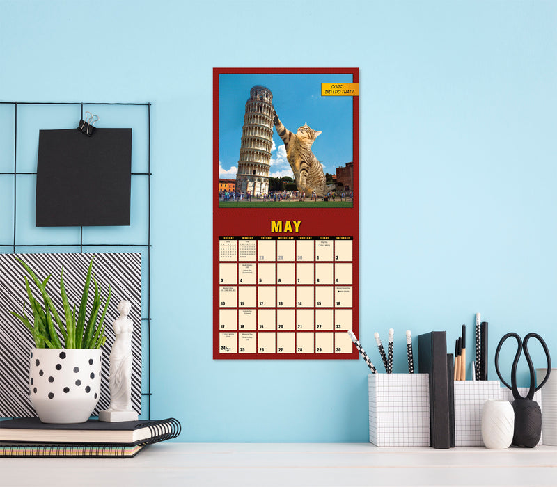 Catzilla 2026 Mini Wall Calendar