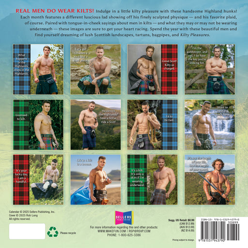 Kilty Pleasures 2026 Mini Wall Calendar