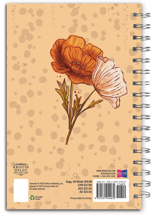 Designer Moonlit Poppies K Heldt 2026 Weekly Diary