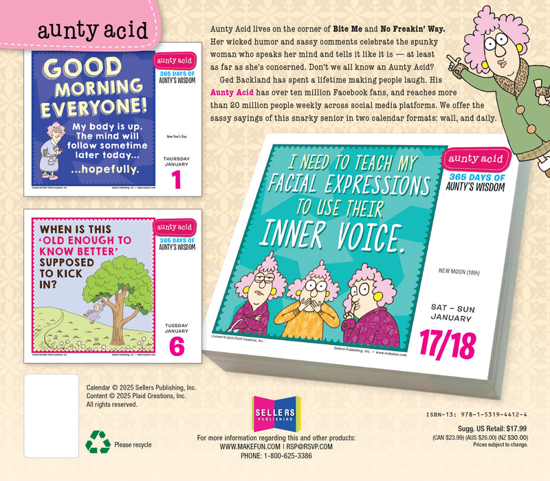 Aunty Acid 2026 Page-A-Day Calendar