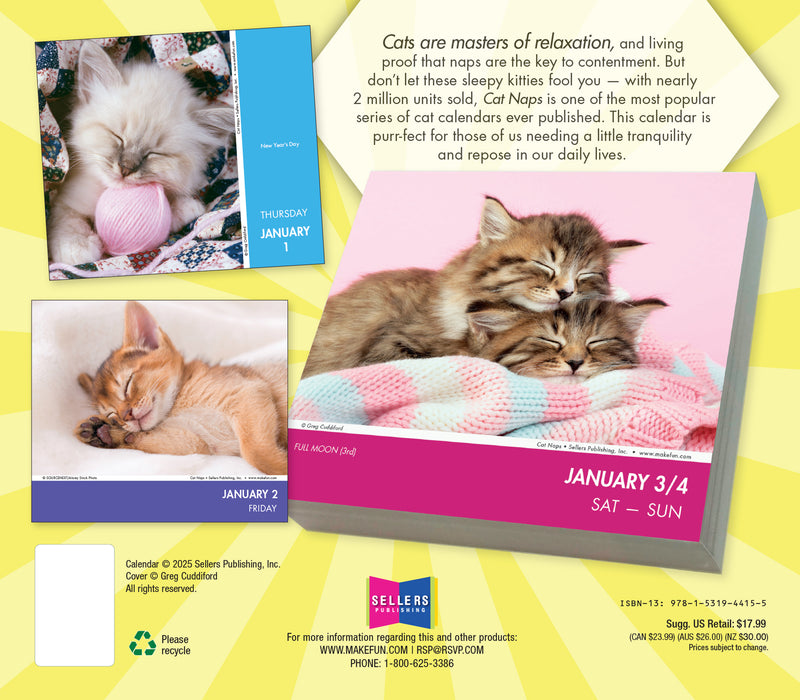 Cat Naps 2026 Page-A-Day Calendar