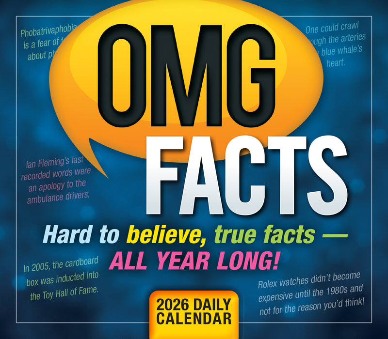 OMG Facts Hard to Believe true facts all year long 2026 Page-A-Day Calendar