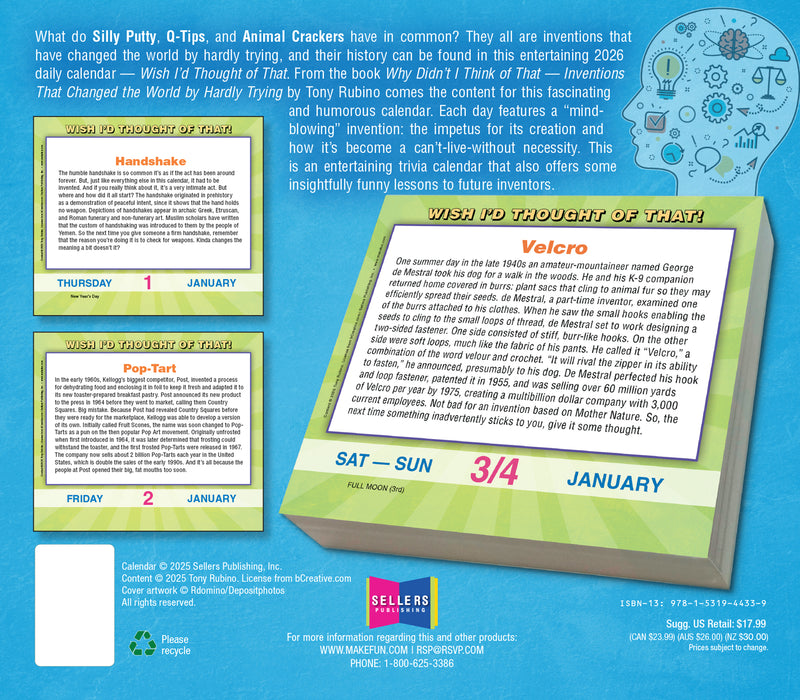 Wish I'd Thought of That 2026 Page-A-Day Calendar