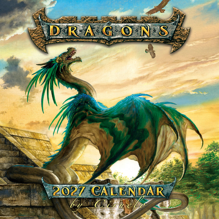 Dragons by Ciruelo 2027 Square Wall Calendar