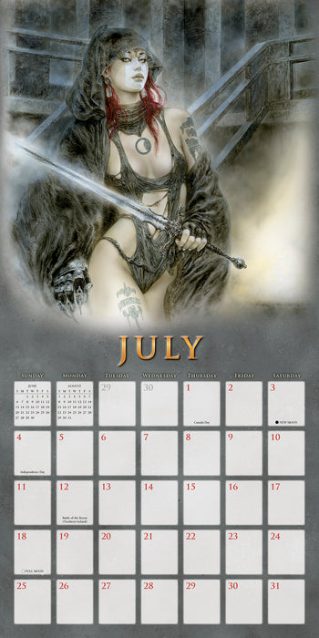 The Fantasy Art of Luis Royo 2027 Square Wall Calendar