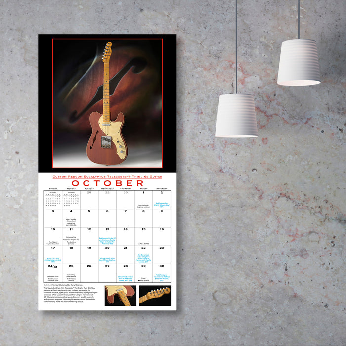 Fender Custom Shop Guitars 2027 Square Wall Calendar