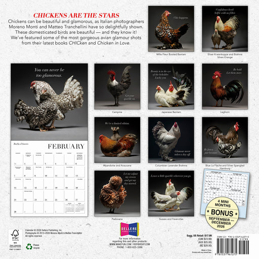 Glamour Chicks 2027 Square Wall Calendar