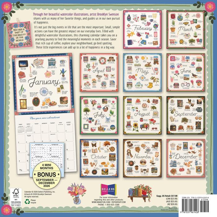 Moments that Matter 2027 Square Wall Calendar