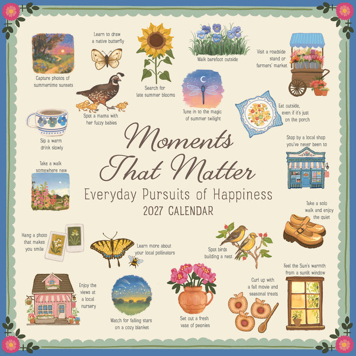 Moments that Matter 2027 Square Wall Calendar