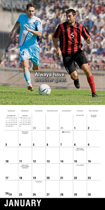 Soccer 2027 Square Wall Calendar (Online Exclusive)