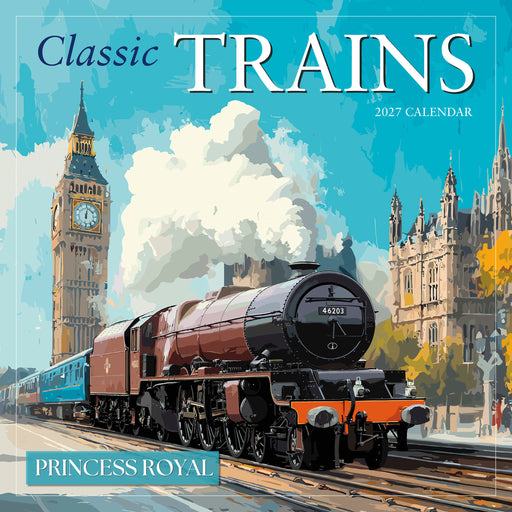 Classic Trains 2027 Square Wall Calendar (Online Exclusive)