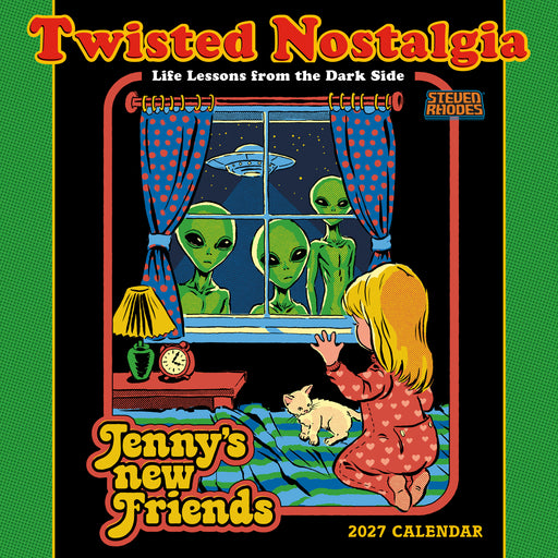 Twisted Nostalgia Life Lessons 2027 Square Wall Calendar