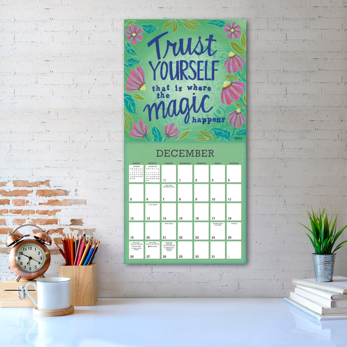 Year of Hope and Inspiration 2027 Square Wall Calendar