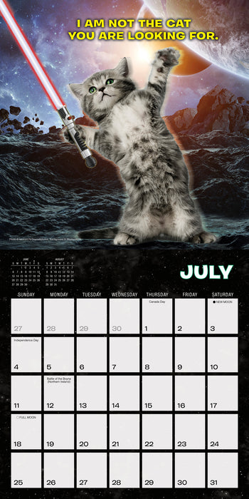 Cat Wars 2027 Mini Wall Calendar