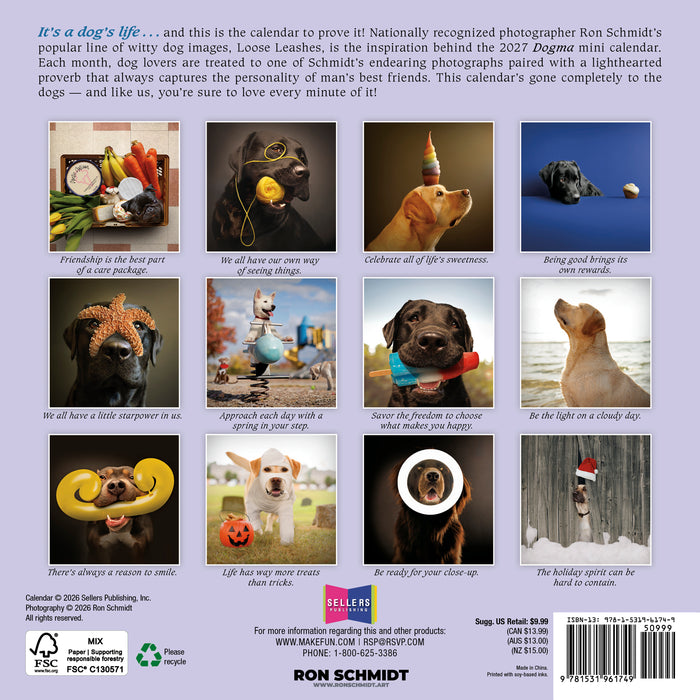 Dogma A Dog's Guide to Life 2027 Mini Wall Calendar