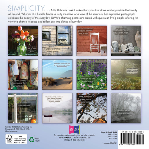 Simplicity 2027 Mini Wall Calendar