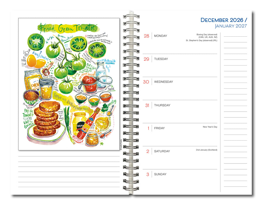 The Classic Art of Cooking 2027 Weekly Diary