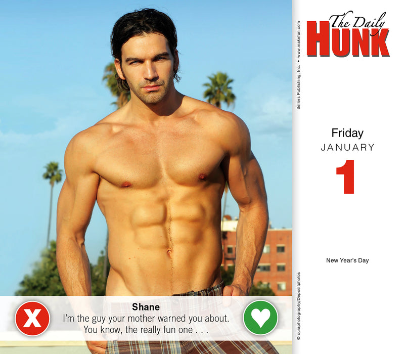 Daily Hunk 2027 Page-A-Day Calendar