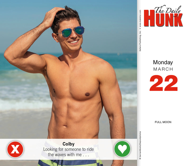 Daily Hunk 2027 Page-A-Day Calendar