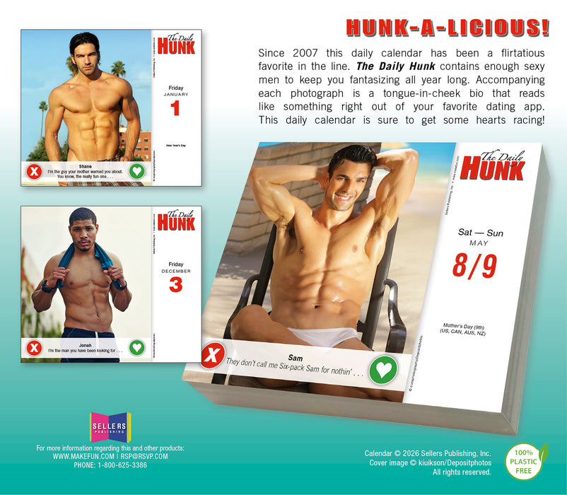 Daily Hunk 2027 Page-A-Day Calendar